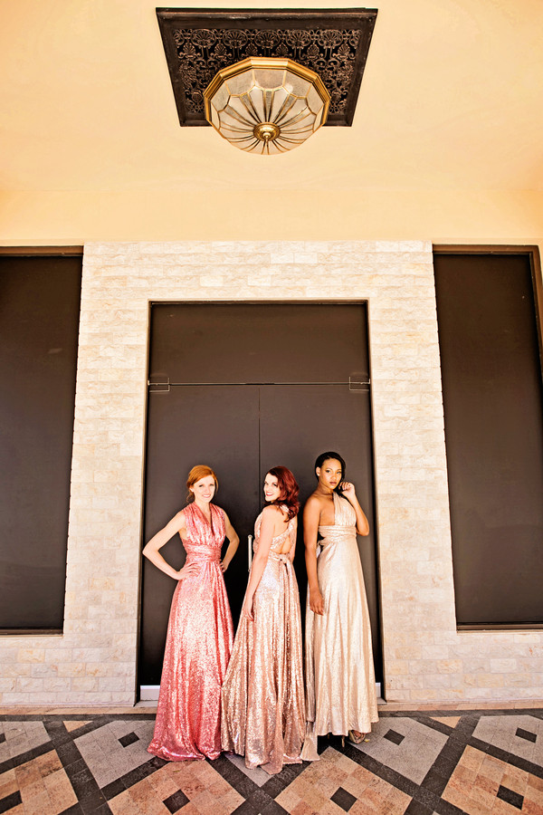 Gold and Blush Ombre Styled Vegas Wedding | Little Vegas Wedding