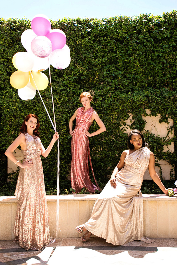 Gold and Blush Ombre Styled Vegas Wedding | Little Vegas Wedding