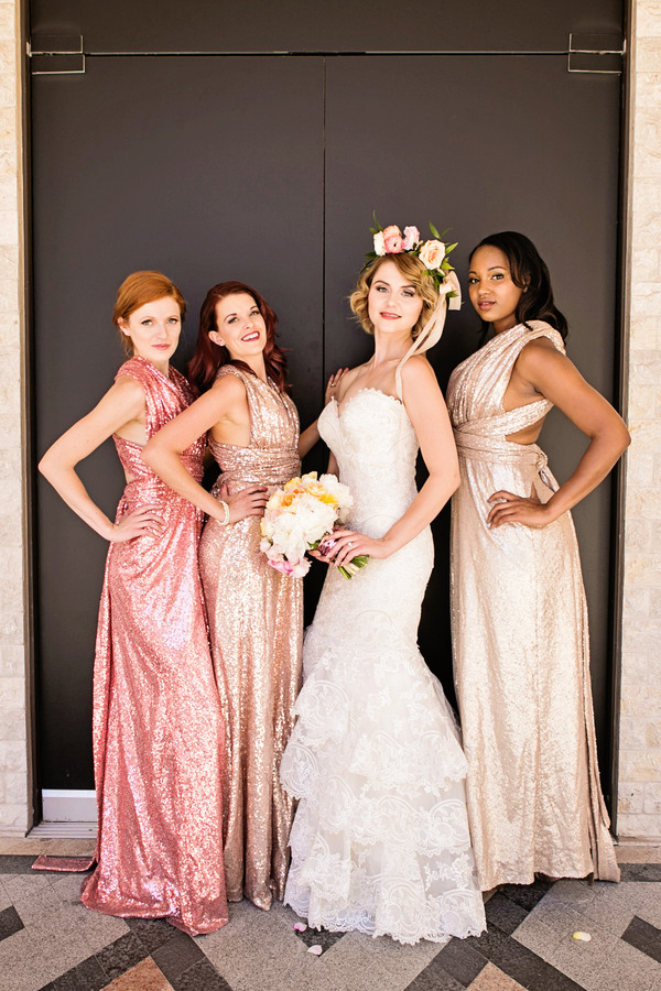 Gold and Blush Ombre Styled Vegas Wedding | Little Vegas Wedding
