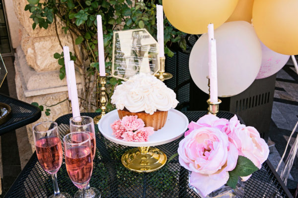 Gold and Blush Ombre Styled Vegas Wedding | Little Vegas Wedding