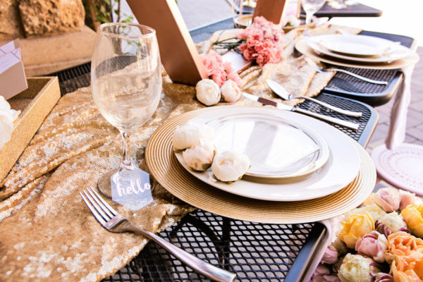Gold and Blush Ombre Styled Vegas Wedding | Little Vegas Wedding
