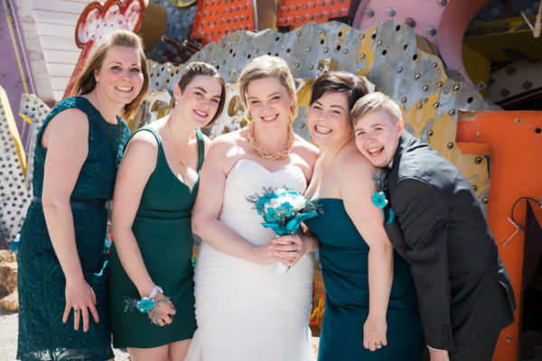 Unicorn Wedding at Neon Museum | Little Vegas Wedding by Taylored Photo Memories