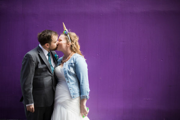 Unicorn Wedding at Neon Museum | Little Vegas Wedding by Taylored Photo Memories