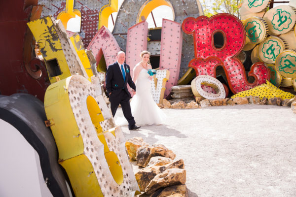 Unicorn Wedding at Neon Museum | Little Vegas Wedding by Taylored Photo Memories
