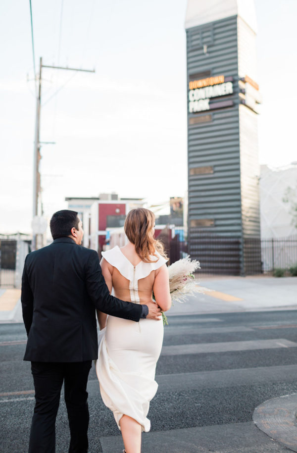 Modern Tiny Wedding in Downtown Vegas | Little Vegas Wedding